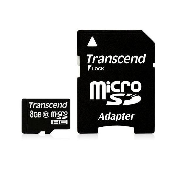 Transcend Premium - Scheda di memoria flash (adattatore microSDHC/SD incluso)