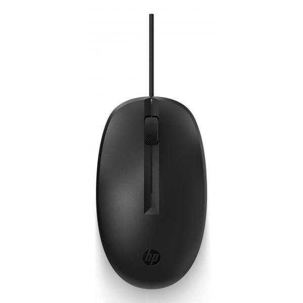 HP 125 - Mouse - cablato - USB - Nero