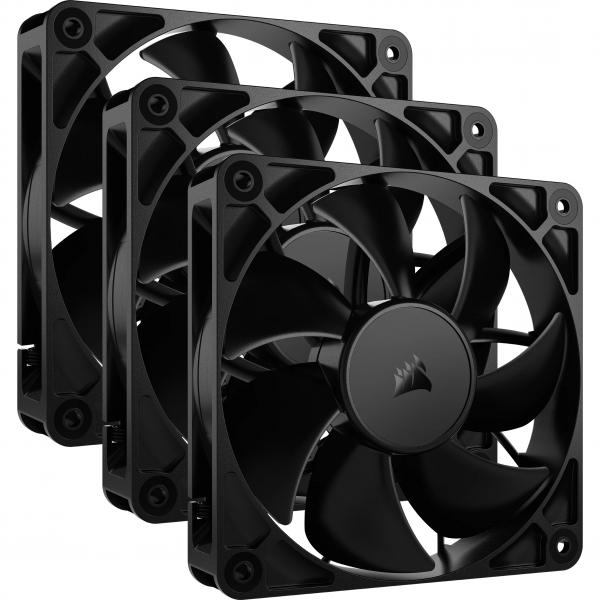 Corsair RS120 - Gehäuselüfter - 120 mm - Schwarz (Packung mit 3)