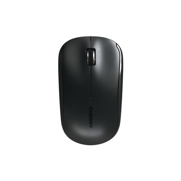 Cherry MW 2200 - mouse - ergonomico - per destrimani e mancini - ottico - 3 pulsanti - wireless - 2,4 GHz - ricevitore wireless (USB)