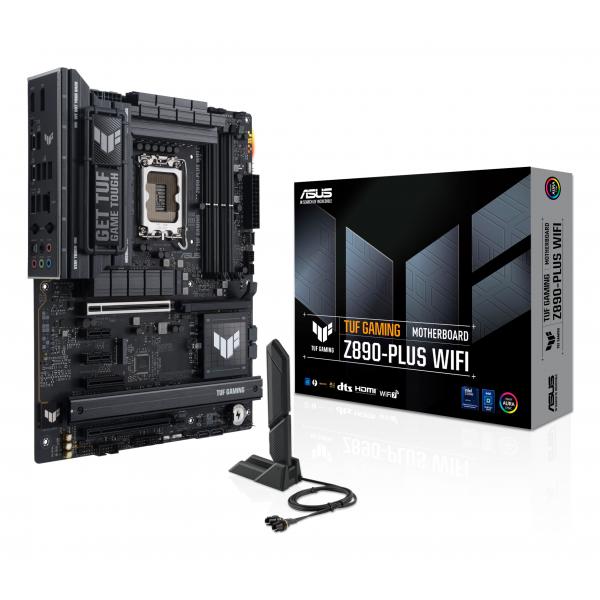 ASUS TUF GAMING Z890-PLUS WIFI - scheda madre - ATX - presa LGA1851 - chipset Z890 - USB4, USB-C 3.2 Gen 2x2, USB 3.2 Gen 2, USB 3.2 Gen 1 - Wi-Fi 7, Bluetooth, 2.5 Gigabit LAN - Grafica integrata (CPU richiesta)