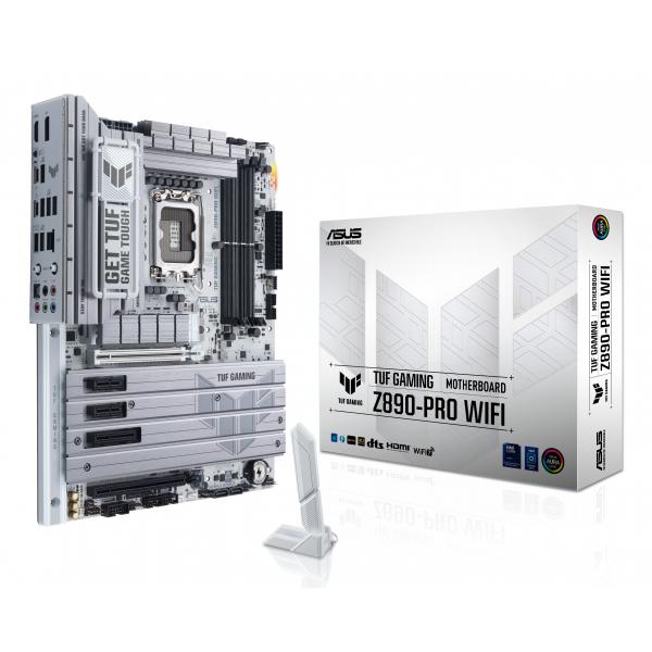 ASUS TUF GAMING Z890-PRO WIFI - scheda madre - ATX - presa LGA1851 - chipset Z890 - USB 3.2 Gen 1, USB4 - Wi-Fi 7, Bluetooth, 2.5 Gigabit LAN - grafica integrata (CPU richiesta)