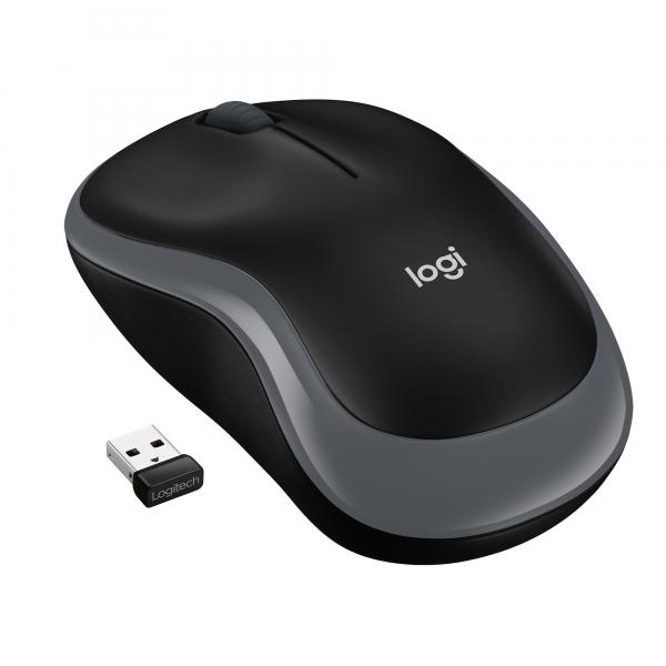 Logitech M185 - mouse - ottico - wireless - 2,4 GHz - ricevitore wireless (USB)