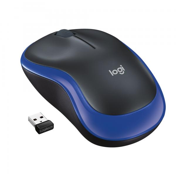 Logitech M185 - mouse - ottico - wireless - 2,4 GHz - ricevitore wireless (USB)