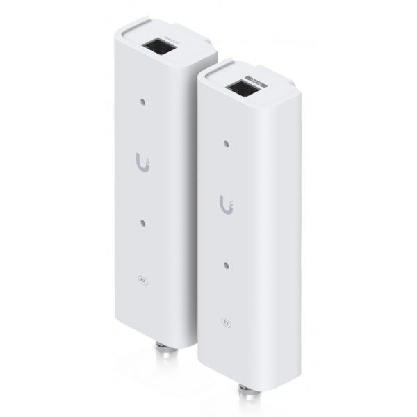 Ubiquiti UACC-Retrofit-PoE-2Wire, Netzwerksender & -empfänger, 750 m, 85 Mbit/s, 10,100 Mbit/s, Weiß, Polycarbonat (PC)