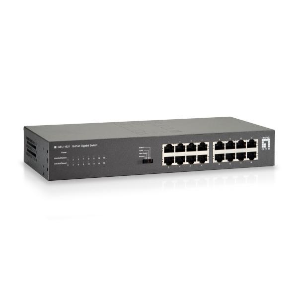 LevelOne GEU-1621 - Switch - non gestito - 16 x 10/100/1000