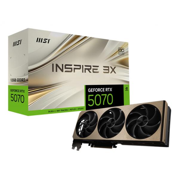 MSI GeForce RTX 5070 12G INSPIRE 3X OC - Grafikkarten