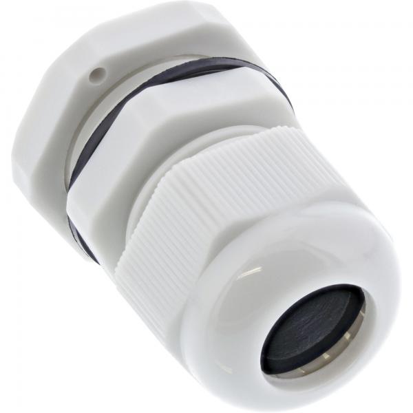 Pressacavo InLine PG 7 nylon IP68 3,5-6mm - grigio - 10 pezzi
