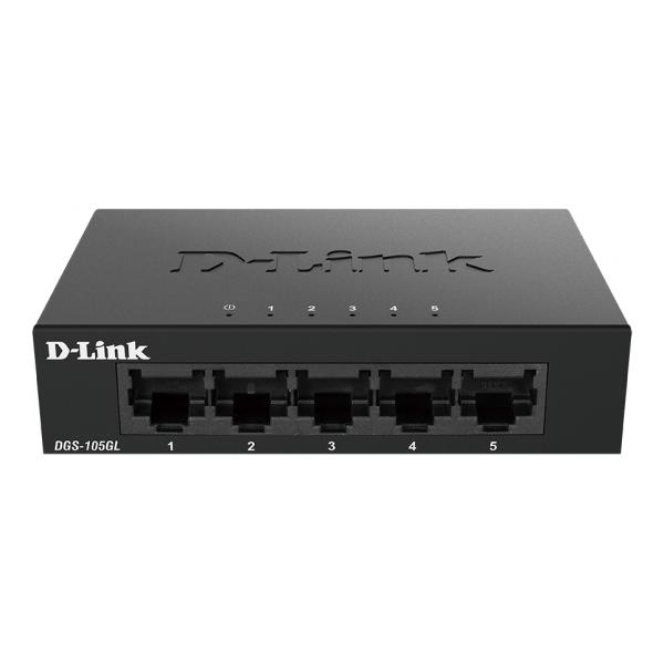 D-Link DGS 105GL - Switch - non gestito - 5 x 10/100/1000