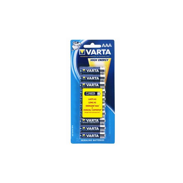 Varta High Energy - Batteria 10 x AAA - Alcalina