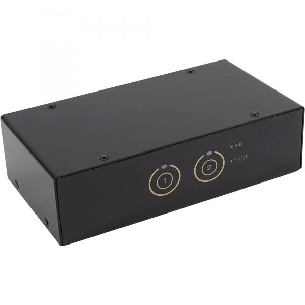Switch desktop KVM InLine - 2 vie - DisplayPort - Hub USB 3.0 - con audio