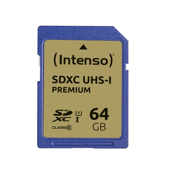Intenso Premium - Scheda di memoria flash - 64 GB