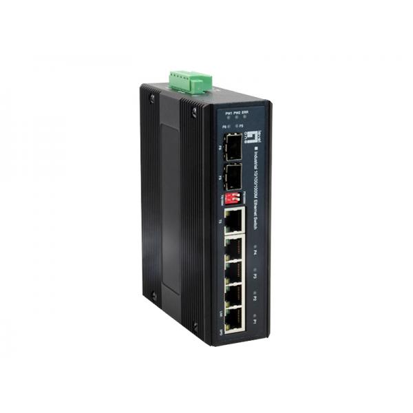 LevelOne IES-0600 - Switch - 4 x 10/100/1000 x Combo Gigabit Ethernet/Gigabit SFP x Fast Ethernet/Gigabit SFP