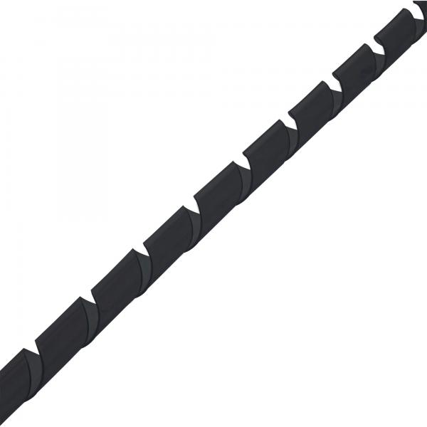 Nastro a spirale InLine 10 m - nero - 25 mm