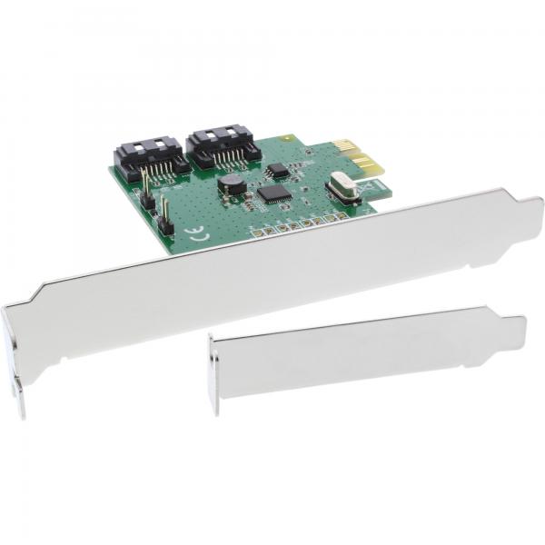 Scheda interfaccia InLine - SATA 6Gb/s a 2 vie - x1 PCIe 2.0 - RAID 0/1/SPAN
