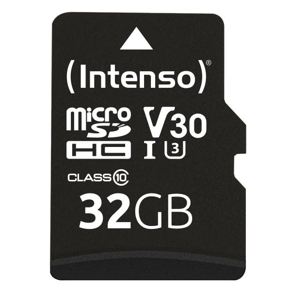 Scheda di memoria flash Intenso (adattatore microSDHC/SD incluso)