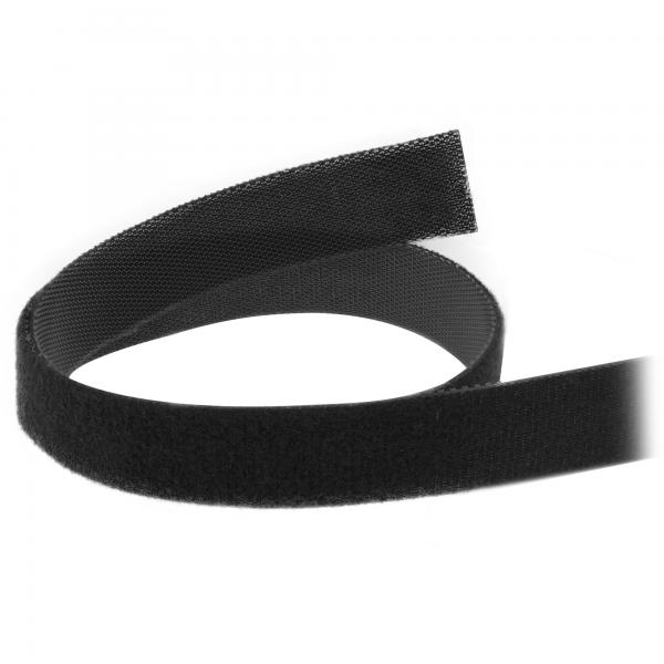 Fascette fermacavi InLine - Nastro in velcro 16 mm - nero - 10 m