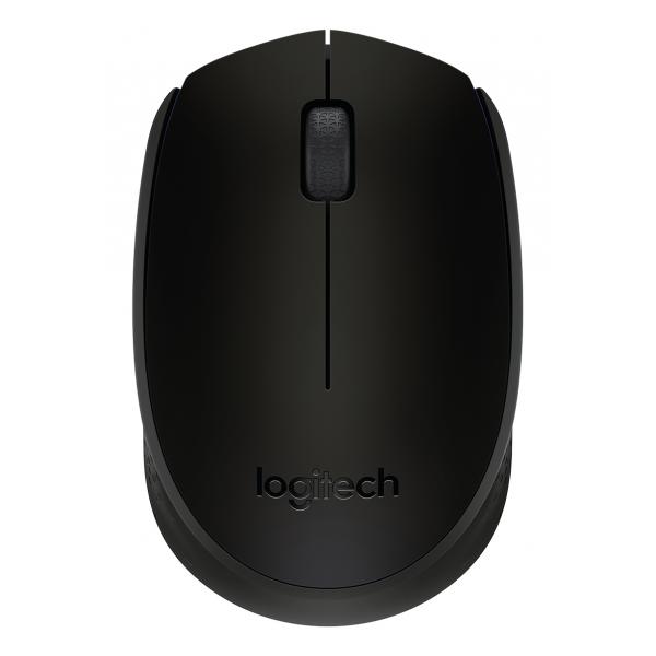 Logitech B170 - mouse - ottico - 3 pulsanti - wireless - 2,4 GHz - ricevitore wireless (USB)