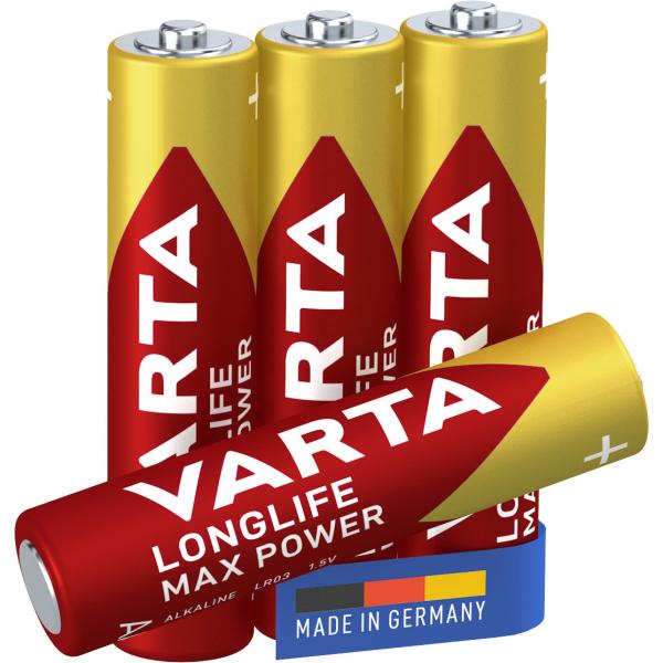 Varta Longlife Max Power 4703 - batteria 4 x AAA