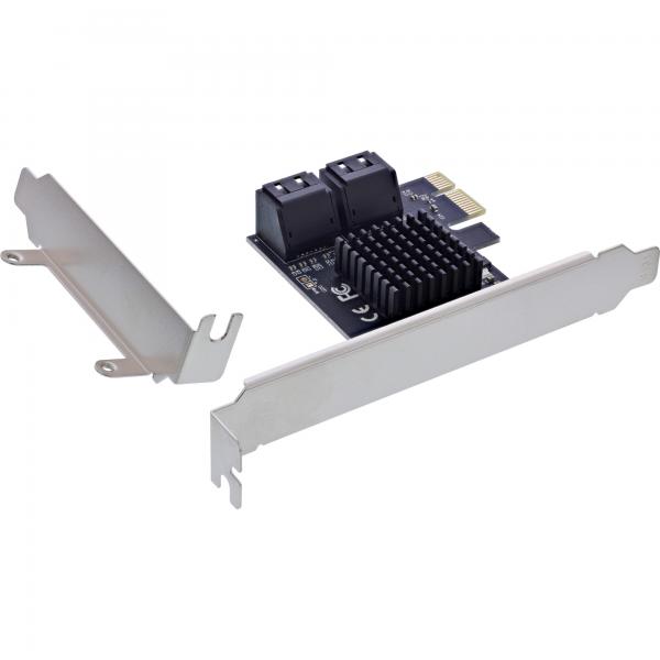 Scheda d'interfaccia InLine - 4x SATA 6Gb/s - con 4x SATA - PCIe 2.0 (PCI-Express)