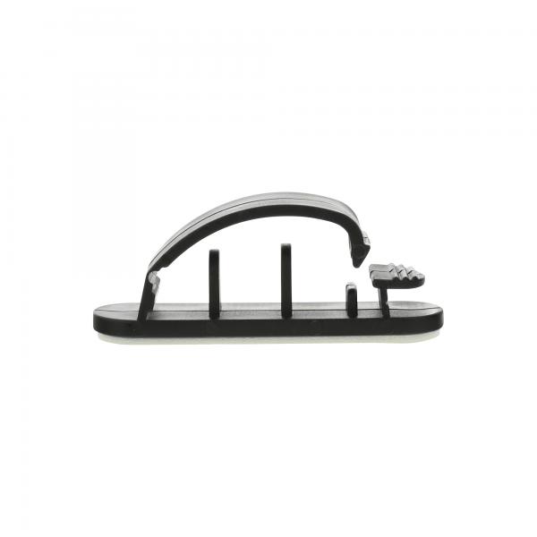 Confezione da 10 passacavi InLine - con base adesiva - 5,4 cm - nero
