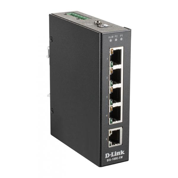 D-Link DIS 100E-5W - Switch - unmanaged - 5 x 10/100