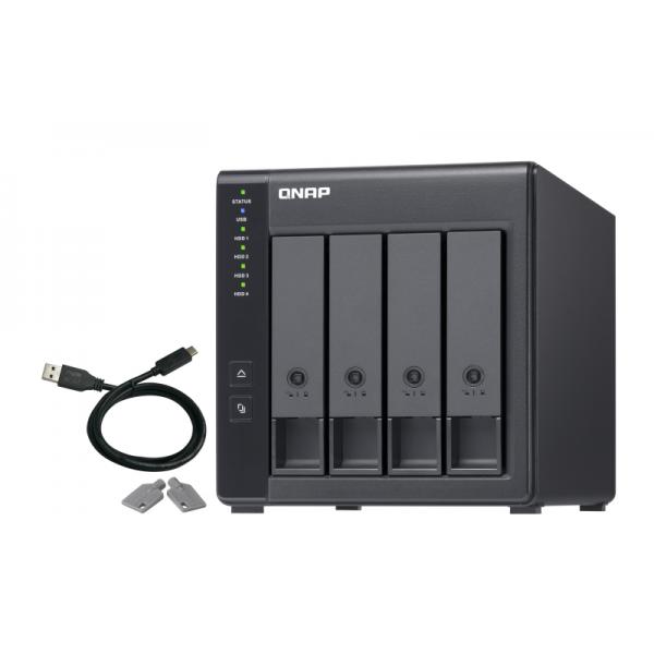 QNAP TR-004 - Array di dischi rigidi - 0 TB - 4 alloggiamenti (SATA-300)