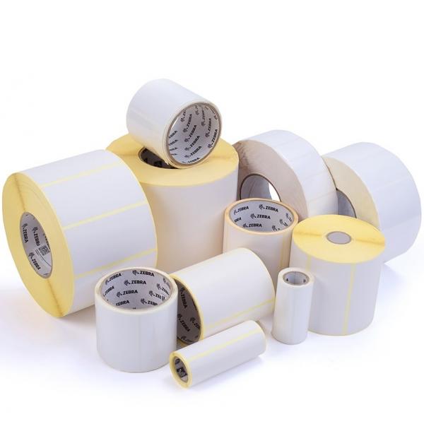 Zebra 3009508, Weiß, Selbstklebendes Druckeretikett, Papier, Wärmeübertragung, Permanent, Universal
