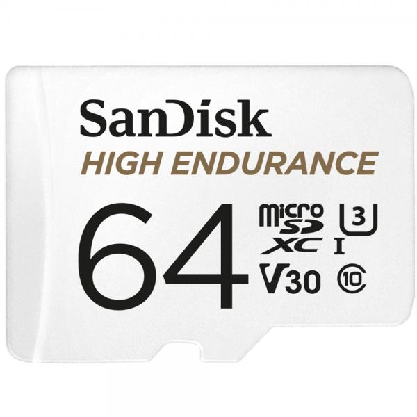 Scheda di memoria flash SanDisk ad alta resistenza (adattatore da microSDXC a SD incluso)