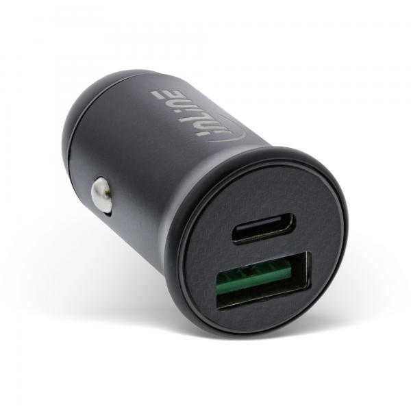 Alimentatore da auto USB InLine PD - 12/24 V USB-A + USB-C - max