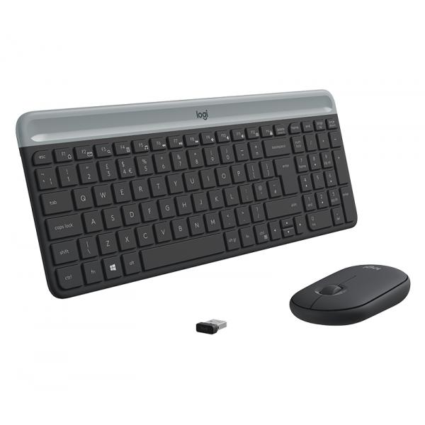 Logitech Slim Wireless Combo MK470 - set tastiera e mouse