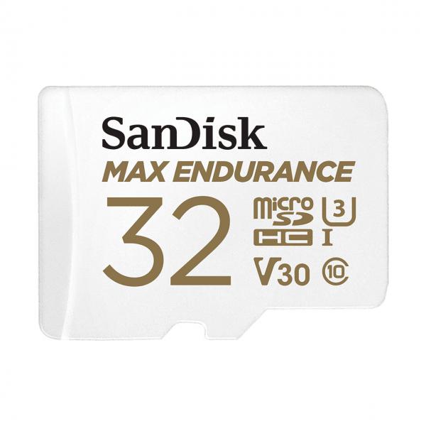 SanDisk Max Endurance - Scheda di memoria flash (adattatore microSDHC/SD incluso)