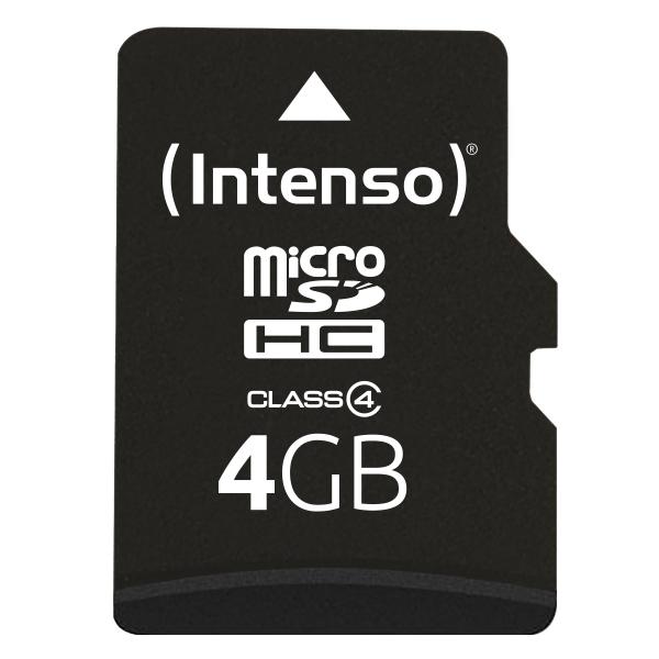 Scheda di memoria flash Intenso (adattatore microSDHC/SD incluso)