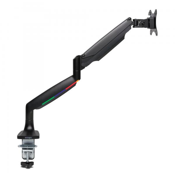 Braccio per monitor singolo regolabile in altezza One-Touch SmartFit Kensington - kit di montaggio - braccio regolabile - per monitor - plastica, alluminio, acciaio - dimensioni dello schermo: 33-86,4 cm (13"-34")