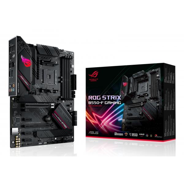 ASUS ROG STRIX B550-F GAMING - Scheda madre - ATX - Socket AM4 - Chipset AMD B550 - USB-C Gen2, USB 3.2 Gen 1, USB 3.2 Gen 2 - 2.5 Gigabit LAN - Grafica integrata (CPU richiesta)