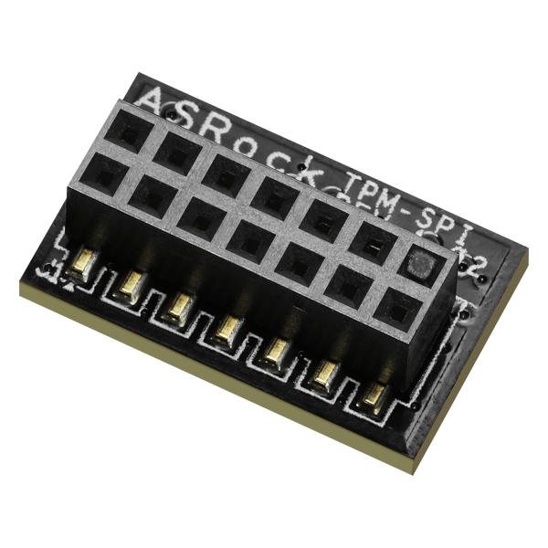 ASRock 90-MCA080-00UBNZ, SPI, 13 pin, Compliant to TPM Main Specification, Family "2.0", Level 00, Revision 01.16, Windows 10
