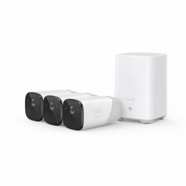 Anker Innovations Eufy eufyCam 2 Pro - Telecamera di sorveglianza di rete - per esterni, interni - resistente alle intemperie - a colori (giorno e notte)
