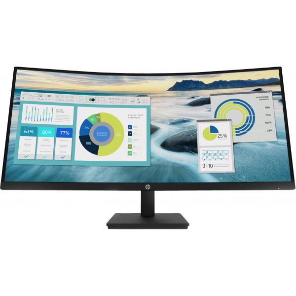 HP P34hc G4 - Serie P - Monitor LED - curvo - 86,36 cm (34")