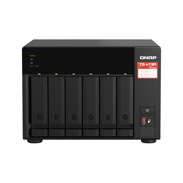 QNAP TS-673A, NAS, Tower, Ryzen integrato, V1500B, 8GB, DDR4