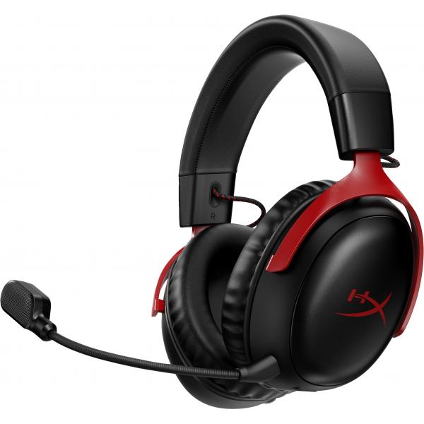 Cuffie da gioco wireless - HyperX Cloud III - per PC e console - Nero/Rosso