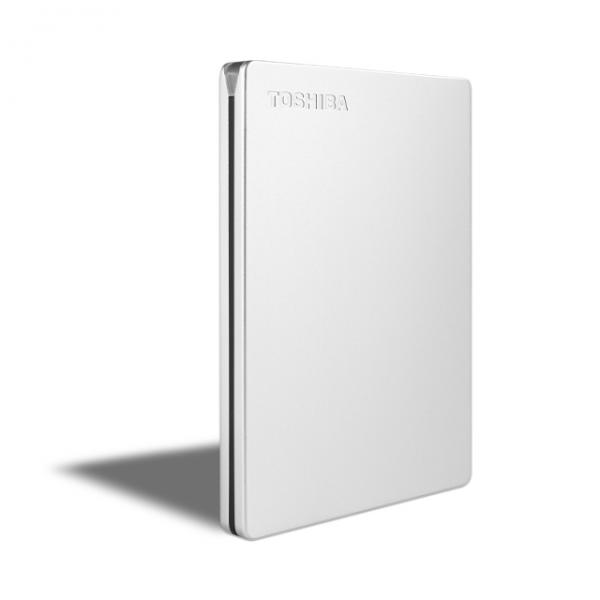 Disco rigido esterno - Toshiba - Canvio Slim - 1 a - argento