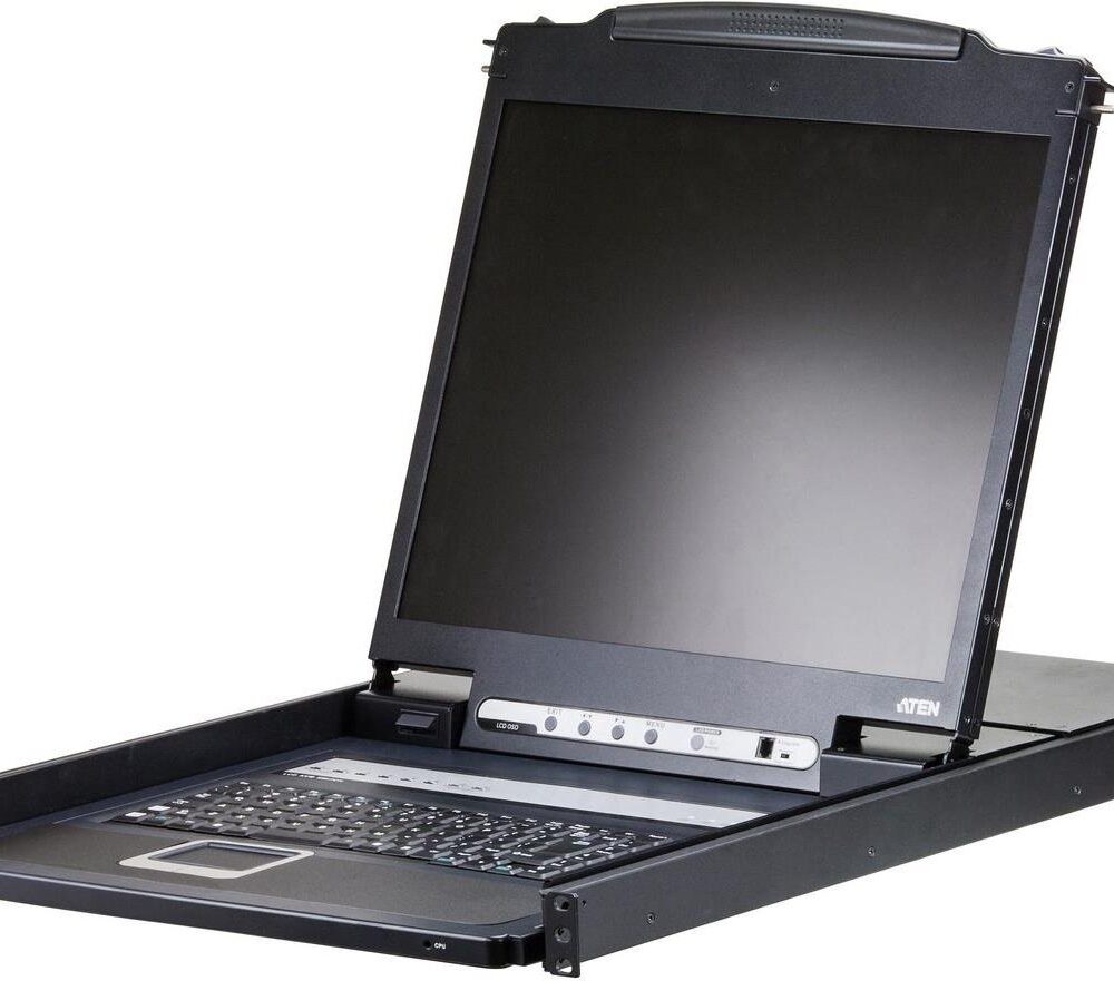ATEN 8-Port 19" LCD KVM Switch with UK Keyboard (CL1308N-UK)