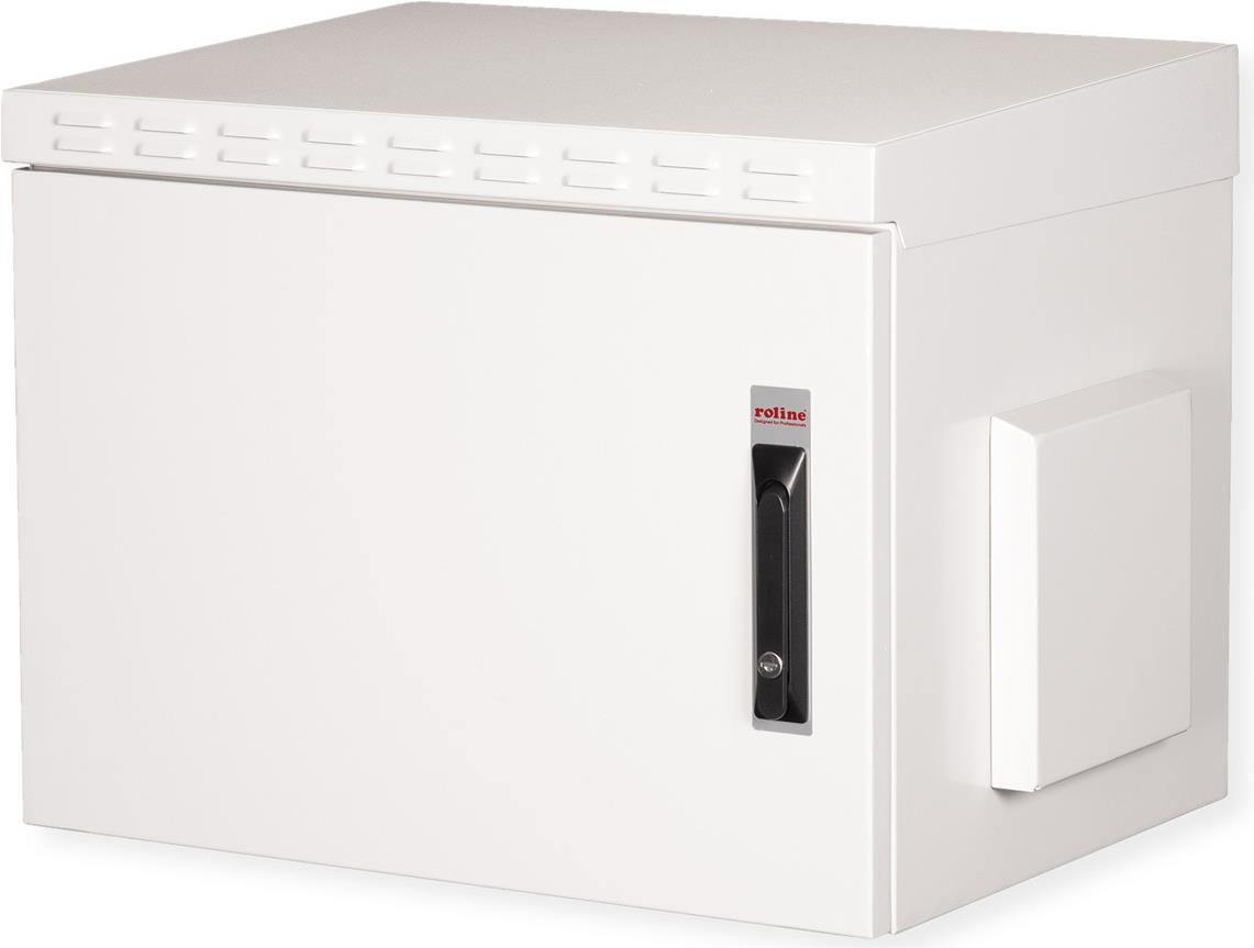 Roline Pro - Schrank Netzwerkschrank - außen, 600 x 450 mm (B x T) - geeignet für Wandmontage - RAL 7035, Hellgrau - 7U - 48.3 cm (19") (26.21.0082)
