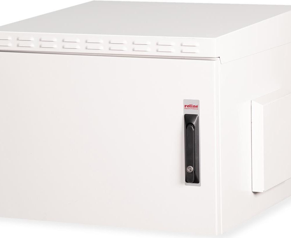 Roline Pro - Schrank Netzwerkschrank - außen, 600 x 600 mm (B x T) - geeignet für Wandmontage - RAL 7035, Hellgrau - 7U - 48.3 cm (19") (26.21.0083)