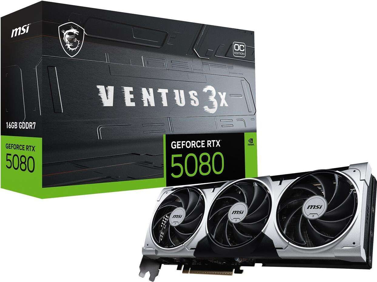 MSI RTX5080 Ventus 3X Plus OC 16GB GDDR7 V531-001R retail (V531-001R)
