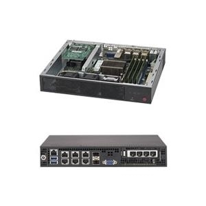 Supermicro SuperServer E300-8D - Server - Mini-1U - 1-Weg - 1 x Xeon D-1518 / 2.2 GHz - RAM 0 MB - kein HDD - AST2400 - GigE, 10 GigE - kein Betriebssystem - Monitor: keiner