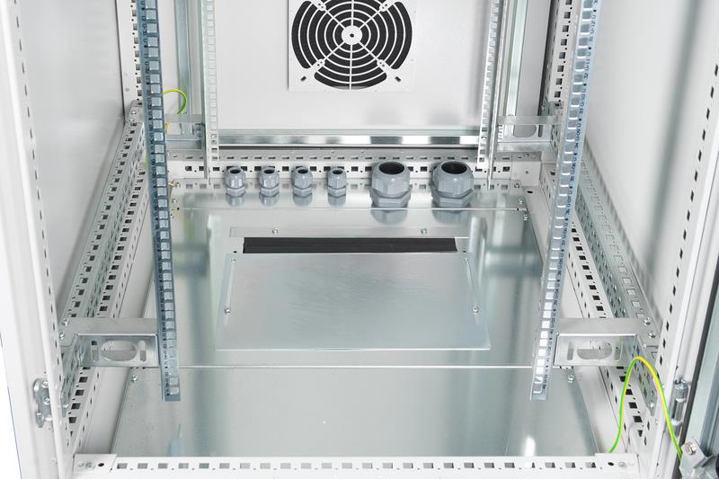 Digitus 42HE Netzwerkschrank 800x800mm 42HE Netzwerkschrank, Indoor IP55, 2100x800x800 mm, Hartglastür, inkl. Sockel, Grau (RAL 7035) (DN-19 42U-I-8/8-1)