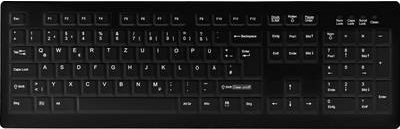Active Key MedicalKey AK-C8100 Sanitizable - Tastatur - USB - Deutsch - Tastenschalter: Scissor-Key - Schwarz (AK-C8100F-U1-B/GE)