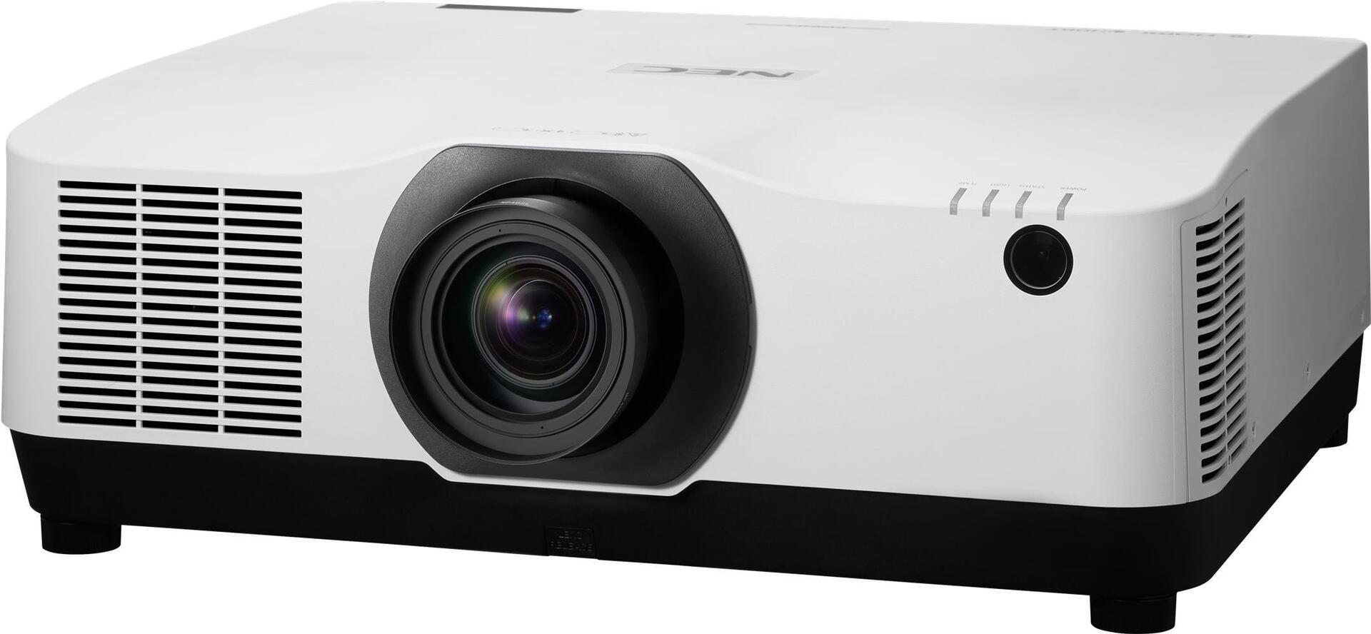 NEC PA804UL - 3-LCD-Projektor - 3D - 8200 ANSI-Lumen - WUXGA (1920 x 1200) - 16:10 - 1080p - Zoomobjektiv - LAN - weiß - mit NP41ZL lens