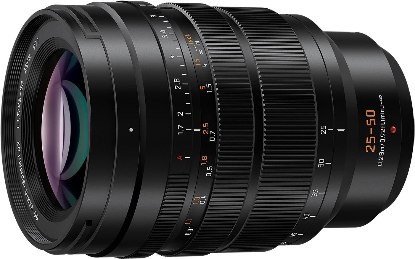 Panasonic LEICA DG VARIO-SUMMILUX 25-50mm / F1.7 ASPH. - Telezoom-Objektiv - 16/11 - 25 - 50 mm - Micro Four Thirds (MFT) - Autofokus (H-X2550E)